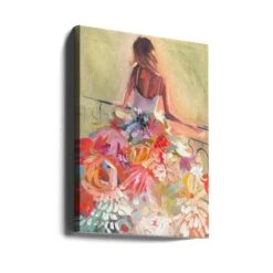 Flower Dress - Stretched Canvas, Poster Or Fine Art Print(Flower Dress Stretched Canvas Poster Or Fine Art Print) -Heart Wall Art Store canvas portrait wrap around 2787338