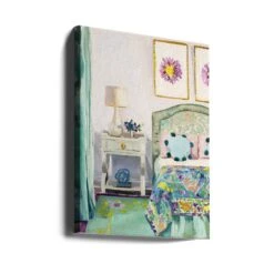 Mary Ellen S Bedroom - Stretched Canvas, Poster Or Fine Art Print(Mary Ellen S Bedroom Stretched Canvas Poster Or Fine Art Print) -Heart Wall Art Store canvas portrait wrap around 2787365