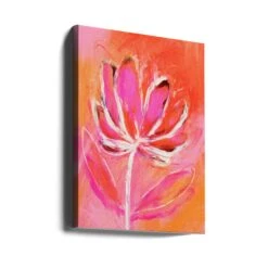 Fire Flower - Stretched Canvas, Poster Or Fine Art Print(Fire Flower Stretched Canvas Poster Or Fine Art Print) -Heart Wall Art Store canvas portrait wrap around 2791191