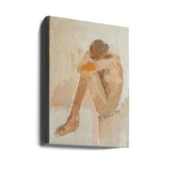 Woman In Bathroom - Stretched Canvas, Poster Or Fine Art Print(Woman In Bathroom Stretched Canvas Poster Or Fine Art Print) -Heart Wall Art Store canvas portrait wrap around 2793814