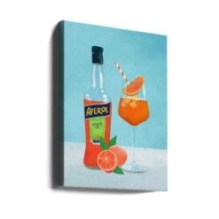 Aperol Spritz - Stretched Canvas, Poster Or Fine Art Print(Aperol Spritz Stretched Canvas Poster Or Fine Art Print 4) -Heart Wall Art Store canvas portrait wrap around 2832822