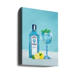 Gin Cocktail - Stretched Canvas, Poster Or Fine Art Print(Gin Cocktail Stretched Canvas Poster Or Fine Art Print 1) -Heart Wall Art Store canvas portrait wrap around 2832824
