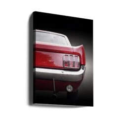 American Classic Car Mustang 1966 Coupe - Stretched Canvas, Poster Or Fine Art Print(American Classic Car Mustang 1966 Coupe Stretched Canvas Poster Or Fine Art Print) -Heart Wall Art Store canvas portrait wrap around 2845278