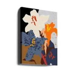 Abstract Lilies Close Up - Stretched Canvas, Poster Or Fine Art Print(Abstract Lilies Close Up Stretched Canvas Poster Or Fine Art Print) -Heart Wall Art Store canvas portrait wrap around 2859540