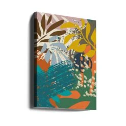 Abstract Leaves Close Up 1 - Stretched Canvas, Poster Or Fine Art Print(Abstract Leaves Close Up 1 Stretched Canvas Poster Or Fine Art Print) -Heart Wall Art Store canvas portrait wrap around 2859629