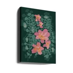 Orchids Shadow Green Notes - Stretched Canvas, Poster Or Fine Art Print(Orchids Shadow Green Notes Stretched Canvas Poster Or Fine Art Print) -Heart Wall Art Store canvas portrait wrap around 2867370