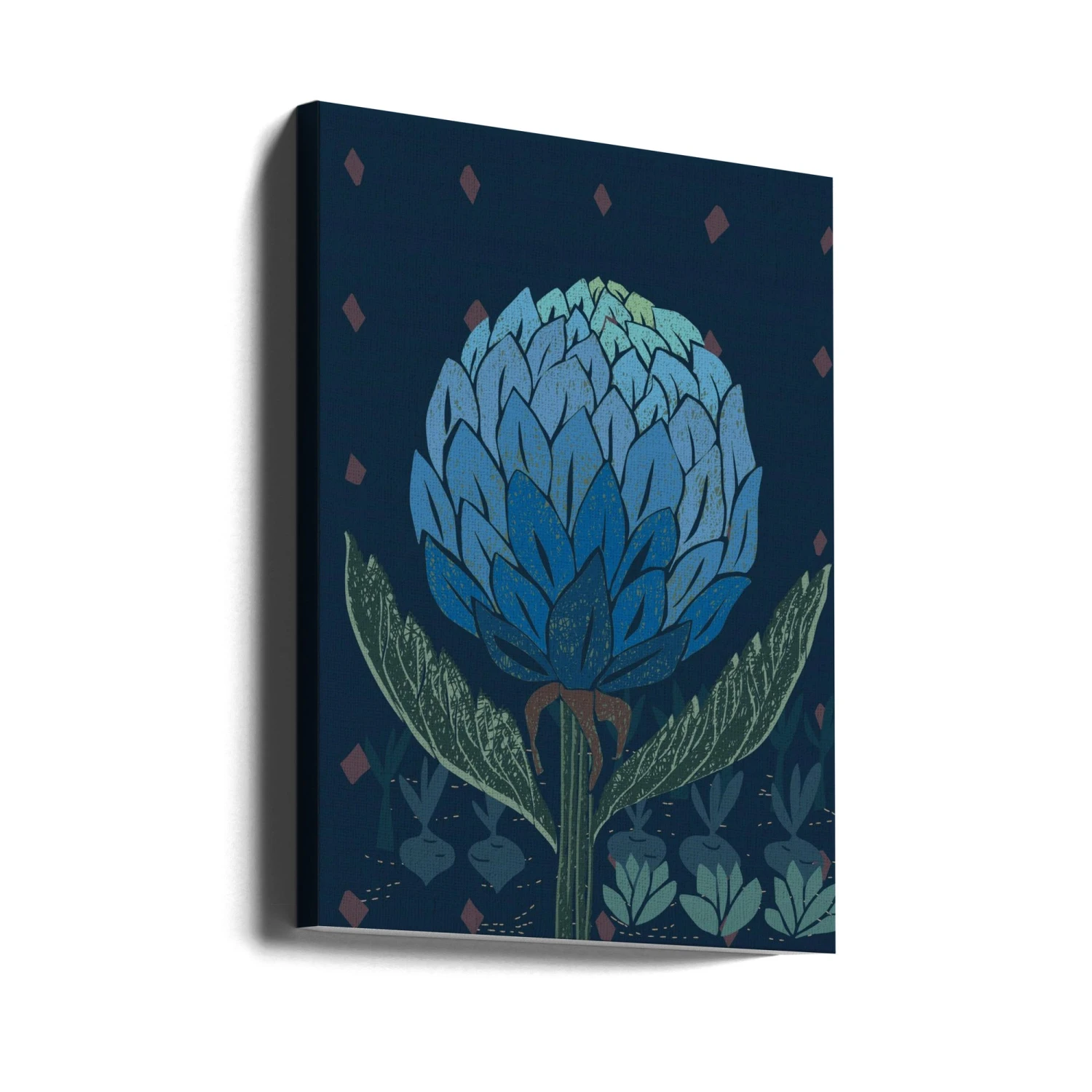 Artichoke Dark Blue - Stretched Canvas, Poster Or Fine Art Print(Artichoke Dark Blue Stretched Canvas Poster Or Fine Art Print) 4 Artichoke Dark Blue - Stretched Canvas, Poster Or Fine Art Print(Artichoke Dark Blue Stretched Canvas Poster Or Fine Art Print) - Image 4