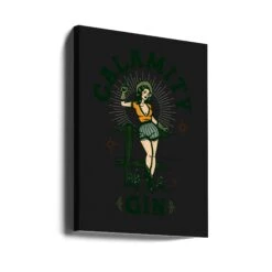 Calamit Gin Blackletter.png - Stretched Canvas, Poster Or Fine Art Print(Calamit Gin Blackletter Png Stretched Canvas Poster Or Fine Art Print) -Heart Wall Art Store canvas portrait wrap around 2884740