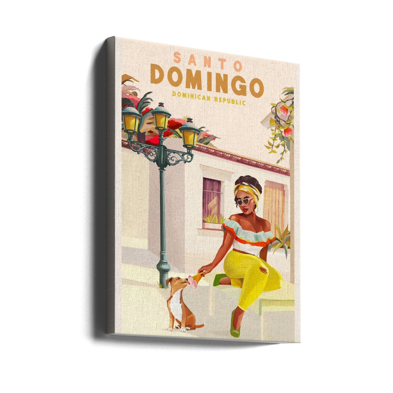 Santo Domingo Dominican Republic Woman & Dog - Stretched Canvas, Poster Or Fine Art Print(Santo Domingo Dominican Republic Woman Amp Dog Stretched Canvas Poster Or Fine Art Print) 4 Santo Domingo Dominican Republic Woman & Dog - Stretched Canvas, Poster Or Fine Art Print(Santo Domingo Dominican Republic Woman Amp Dog Stretched Canvas Poster Or Fine Art Print) - Image 4