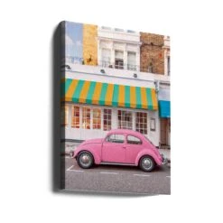 Pink Ride - Stretched Canvas, Poster Or Fine Art Print(Pink Ride Stretched Canvas Poster Or Fine Art Print) -Heart Wall Art Store canvas portrait wrap around 2890599