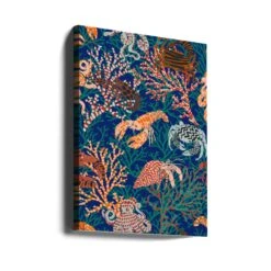 Vibrant Coral Reef Blue And Orange Pattern - Stretched Canvas, Poster Or Fine Art Print(Vibrant Coral Reef Blue And Orange Pattern Stretched Canvas Poster Or Fine Art Print) 15 Vibrant Coral Reef Blue And Orange Pattern - Stretched Canvas, Poster Or Fine Art Print(Vibrant Coral Reef Blue And Orange Pattern Stretched Canvas Poster Or Fine Art Print) -Heart Wall Art Store canvas portrait wrap around 2892031