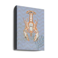 Sea Life Lobster Neptune's Joy - Stretched Canvas, Poster Or Fine Art Print(Sea Life Lobster Neptune 039 S Joy Stretched Canvas Poster Or Fine Art Print) -Heart Wall Art Store canvas portrait wrap around 2892046