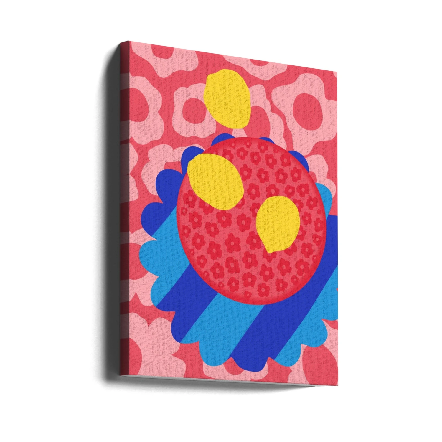 Lemon Flower Plate - Stretched Canvas, Poster Or Fine Art Print(Lemon Flower Plate Stretched Canvas Poster Or Fine Art Print) 4 Lemon Flower Plate - Stretched Canvas, Poster Or Fine Art Print(Lemon Flower Plate Stretched Canvas Poster Or Fine Art Print) - Image 4