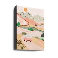 Pastel Journey - Stretched Canvas, Poster Or Fine Art Print(Pastel Journey Stretched Canvas Poster Or Fine Art Print) -Heart Wall Art Store canvas portrait wrap around 2936449