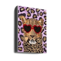 Leopard Print Leopard Pink - Stretched Canvas, Poster Or Fine Art Print(Leopard Print Leopard Pink Stretched Canvas Poster Or Fine Art Print) -Heart Wall Art Store canvas portrait wrap around 2955627