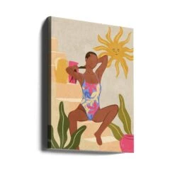 Beneath The Smiling Sun - Stretched Canvas, Poster Or Fine Art Print(Beneath The Smiling Sun Stretched Canvas Poster Or Fine Art Print) -Heart Wall Art Store canvas portrait wrap around 2957433