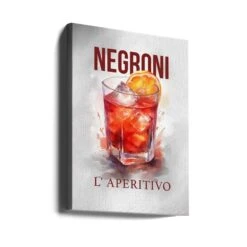 Negroni - Stretched Canvas, Poster Or Fine Art Print(Negroni Stretched Canvas Poster Or Fine Art Print) -Heart Wall Art Store canvas portrait wrap around 2983336