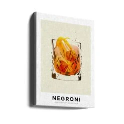 Negroni - Stretched Canvas, Poster Or Fine Art Print(Negroni Stretched Canvas Poster Or Fine Art Print 1) -Heart Wall Art Store canvas portrait wrap around 2996283