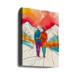 Mountain Romance - Stretched Canvas, Poster Or Fine Art Print(Mountain Romance Stretched Canvas Poster Or Fine Art Print) -Heart Wall Art Store canvas portrait wrap around 3050034
