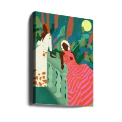 Lush Nights & Flowing Dresses - Stretched Canvas, Poster Or Fine Art Print(Lush Nights Flowing Dresses Stretched Canvas Poster Or Fine Art Print) -Heart Wall Art Store canvas portrait wrap around 3066730