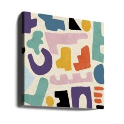 Pattern3 Mid Bunt 2gros - Square Stretched Canvas, Poster Or Fine Art Print(Pattern3 Mid Bunt 2gros Square Stretched Canvas Poster Or Fine Art Print) -Heart Wall Art Store canvas square wrap around 2552946