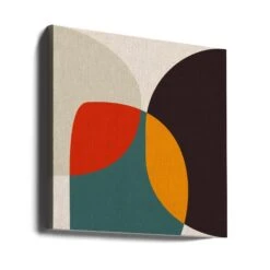 Bauhaus Modern Bold 3 - Square Stretched Canvas, Poster Or Fine Art Print(Bauhaus Modern Bold 3 Square Stretched Canvas Poster Or Fine Art Print) -Heart Wall Art Store canvas square wrap around 2552980