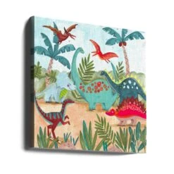Dinosaurus - Square Stretched Canvas, Poster Or Fine Art Print(Dinosaurus Square Stretched Canvas Poster Or Fine Art Print) -Heart Wall Art Store canvas square wrap around 2664482