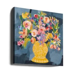 Izzie S Bouquet - Square Stretched Canvas, Poster Or Fine Art Print(Izzie S Bouquet Square Stretched Canvas Poster Or Fine Art Print) -Heart Wall Art Store canvas square wrap around 2787358