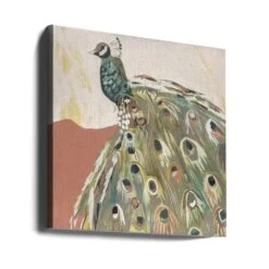 Peacock Salmon - Square Stretched Canvas, Poster Or Fine Art Print(Peacock Salmon Square Stretched Canvas Poster Or Fine Art Print) -Heart Wall Art Store canvas square wrap around 2787386