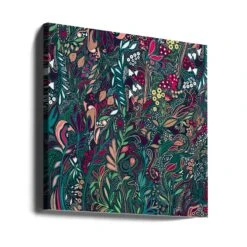 Verdant Whisperwood - Square Stretched Canvas, Poster Or Fine Art Print(Verdant Whisperwood Square Stretched Canvas Poster Or Fine Art Print) -Heart Wall Art Store canvas square wrap around 2847211