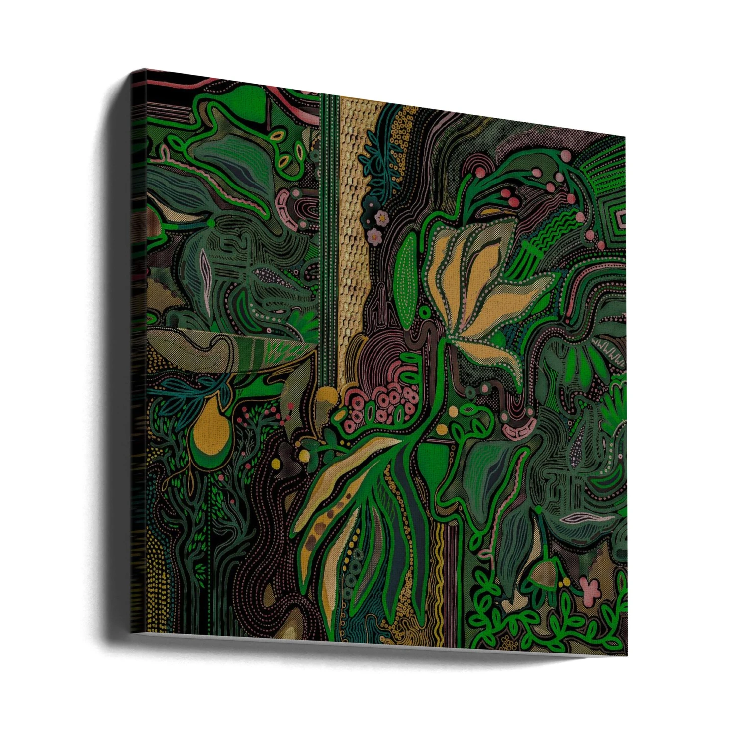 Botanical Geometry - Square Stretched Canvas, Poster Or Fine Art Print(Botanical Geometry Square Stretched Canvas Poster Or Fine Art Print) 6 Botanical Geometry - Square Stretched Canvas, Poster Or Fine Art Print(Botanical Geometry Square Stretched Canvas Poster Or Fine Art Print) - Image 6