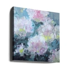 Delicate Pink And White Blossoms - Square Stretched Canvas, Poster Or Fine Art Print(Delicate Pink And White Blossoms Square Stretched Canvas Poster Or Fine Art Print) -Heart Wall Art Store canvas square wrap around 3135906
