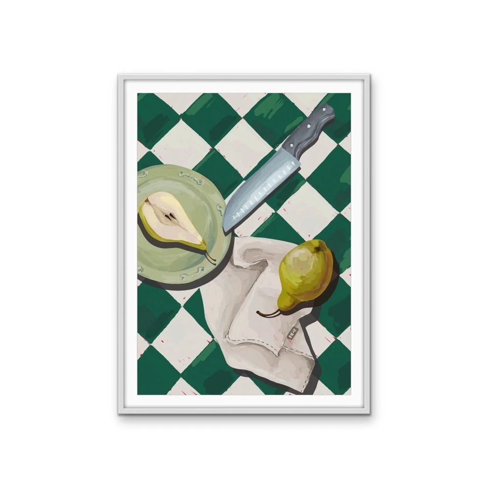 Kitchen Still Life III - Cutting A Green Pear, Stretched Canvas Or Wall Art Print(Kitchen Still Life Iii Cutting A Green Pear Stretched Canvas Or Wall Art Print) 5 Kitchen Still Life III - Cutting A Green Pear, Stretched Canvas Or Wall Art Print(Kitchen Still Life Iii Cutting A Green Pear Stretched Canvas Or Wall Art Print) - Image 5