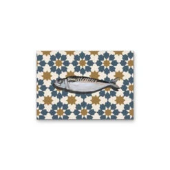 Kitchen Still Life V - Patterned Fish Stretched Canvas Or Wall Art Print(Kitchen Still Life V Patterned Fish Stretched Canvas Or Wall Art Print)