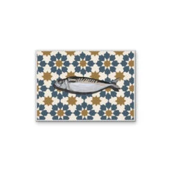 Kitchen Still Life V - Patterned Fish Stretched Canvas Or Wall Art Print(Kitchen Still Life V Patterned Fish Stretched Canvas Or Wall Art Print) -Heart Wall Art Store kitchenstilllifeVwhiteframe2