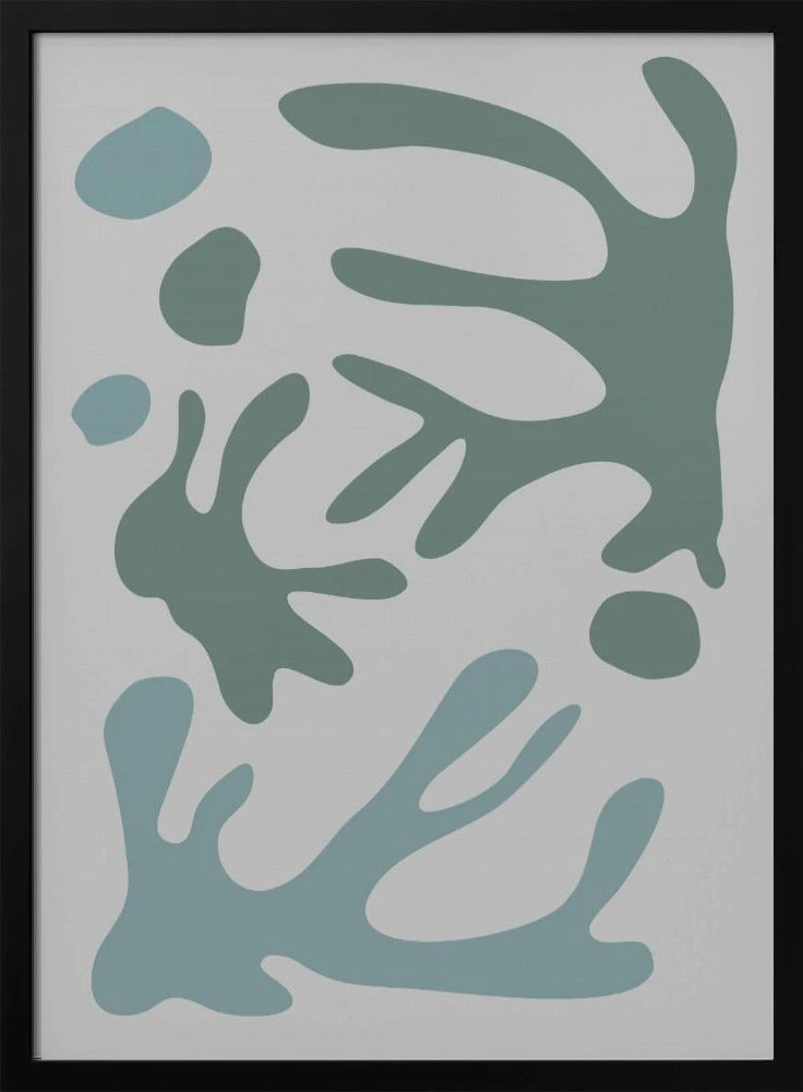 Seaweed Teal No 1 - Stretched Canvas, Poster Or Fine Art Print(Seaweed Teal No 1 Stretched Canvas Poster Or Fine Art Print) 1 Seaweed Teal No 1 - Stretched Canvas, Poster Or Fine Art Print(Seaweed Teal No 1 Stretched Canvas Poster Or Fine Art Print)