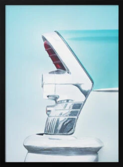 US Classic Car 1955 Century Tail Fin Abstract - Stretched Canvas, Poster Or Fine Art Print(Us Classic Car 1955 Century Tail Fin Abstract Stretched Canvas Poster Or Fine Art Print)