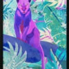 Pink Panther In The Neon Jungle - Stretched Canvas, Poster Or Fine Art Print(Pink Panther In The Neon Jungle Stretched Canvas Poster Or Fine Art Print)