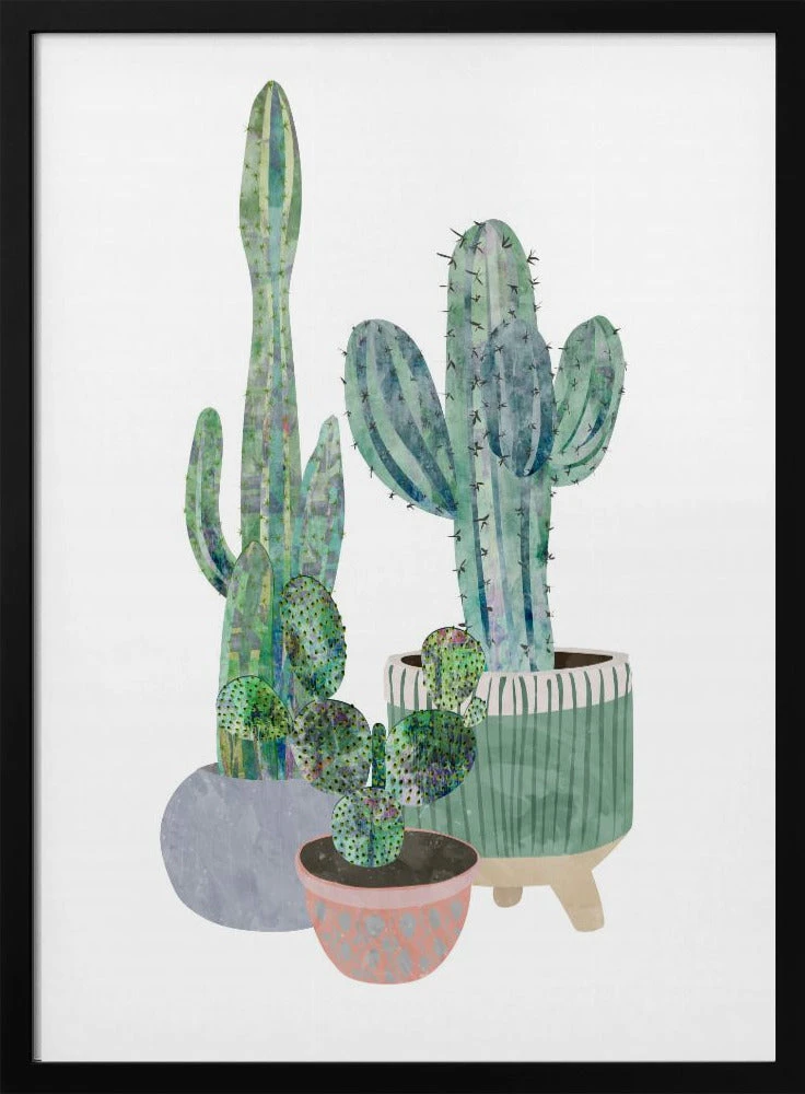 Scandi Japandi Cactus Trio - Stretched Canvas, Poster Or Fine Art Print(Scandi Japandi Cactus Trio Stretched Canvas Poster Or Fine Art Print) 1 Scandi Japandi Cactus Trio - Stretched Canvas, Poster Or Fine Art Print(Scandi Japandi Cactus Trio Stretched Canvas Poster Or Fine Art Print)