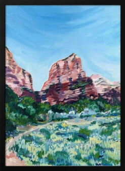 Angels Landing - Stretched Canvas, Poster Or Fine Art Print(Angels Landing Stretched Canvas Poster Or Fine Art Print)