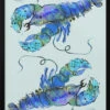 Lobsters On Azure - Stretched Canvas, Poster Or Fine Art Print(Lobsters On Azure Stretched Canvas Poster Or Fine Art Print)