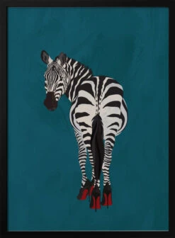 Zebra Heels - Stretched Canvas, Poster Or Fine Art Print(Zebra Heels Stretched Canvas Poster Or Fine Art Print)