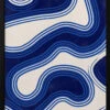 Blue Wave Patterns - Stretched Canvas, Poster Or Fine Art Print(Blue Wave Patterns Stretched Canvas Poster Or Fine Art Print)