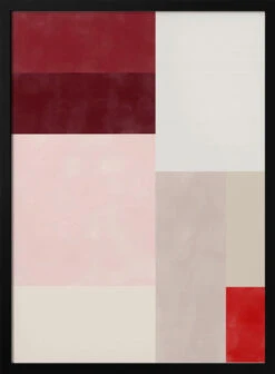 Crimson Hues Harmony - Stretched Canvas, Poster Or Fine Art Print(Crimson Hues Harmony Stretched Canvas Poster Or Fine Art Print)