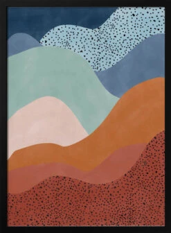 Colorful Wave Scape - Stretched Canvas, Poster Or Fine Art Print(Colorful Wave Scape Stretched Canvas Poster Or Fine Art Print)