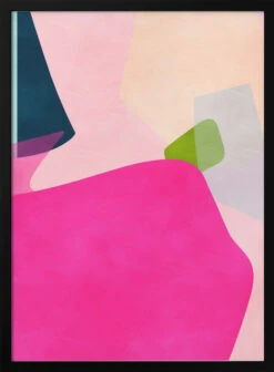 Pink Pastel Shape - Stretched Canvas, Poster Or Fine Art Print(Pink Pastel Shape Stretched Canvas Poster Or Fine Art Print)