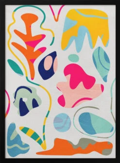 Matisse Inspired Shapes - Stretched Canvas, Poster Or Fine Art Print(Matisse Inspired Shapes Stretched Canvas Poster Or Fine Art Print)