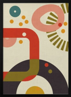 Mid Century Cirque 3 - Stretched Canvas, Poster Or Fine Art Print(Mid Century Cirque 3 Stretched Canvas Poster Or Fine Art Print)