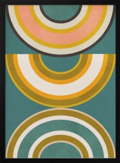 Rainbow Suns 5 Kopie - Stretched Canvas, Poster Or Fine Art Print(Rainbow Suns 5 Kopie Stretched Canvas Poster Or Fine Art Print)