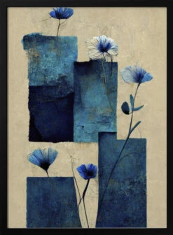 Blocks And Flowers - Stretched Canvas, Poster Or Fine Art Print(Blocks And Flowers Stretched Canvas Poster Or Fine Art Print)